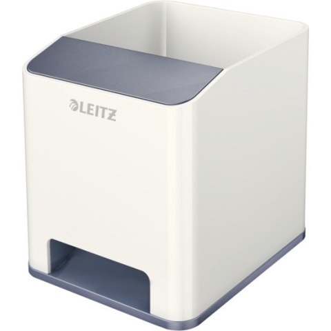 Kubek na długopisy LEITZ WOW biały ze wzmacniaczem dźwięku 53631001 Kubek na długopisy LEITZ WOW biały ze wzmacniaczem dźwięku 53631001