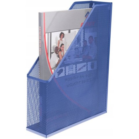 Pojemnik na czasopisma NATUNA siatka niebieski 250x72x320mm Pojemnik na czasopisma NATUNA siatka niebieski 250x72x320mm