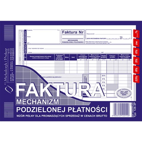 128-3P Faktura A5 MPP brutto-pełna 128-3P Faktura A5 MPP brutto-pełna