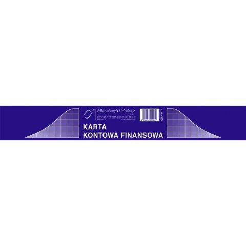 431-1 KF Karta kontowa fina.A4 MICHALCZYK I PROKOP 431-1 KF Karta kontowa fina.A4 MICHALCZYK I PROKOP