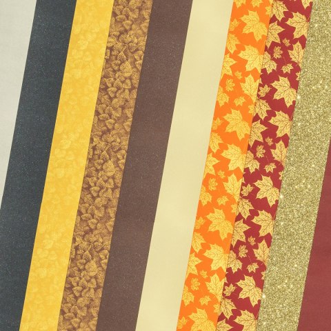 Karton ozdobny A4 ZŁOTE LIŚCIE mix wzorów 210-250g. (10ark.) 208935 Galeria Papieru Karton ozdobny A4 ZŁOTE LIŚCIE mix wzorów 210-250g. (10ark.) 208935 Galeria Papieru