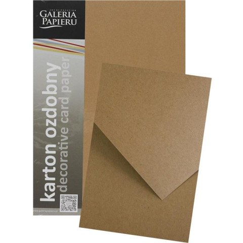 Karton ozdobny Kraft ciemnobeżowy 27g. (20ark.) 204427 Galeria Papieru Karton ozdobny Kraft ciemnobeżowy 27g. (20ark.) 204427 Galeria Papieru