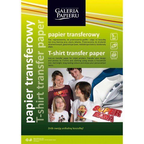 Papier A4 5ark 260605 transf.do tkanin ciemny ARGO Papier A4 5ark 260605 transf.do tkanin ciemny ARGO