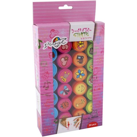 Pieczątka dekoracyjna S`COOL SET EMOTIONY ( 26sztuk ) 009560 LEVIATAN Pieczątka dekoracyjna S`COOL SET EMOTIONY ( 26sztuk ) 009560 LEVIATAN