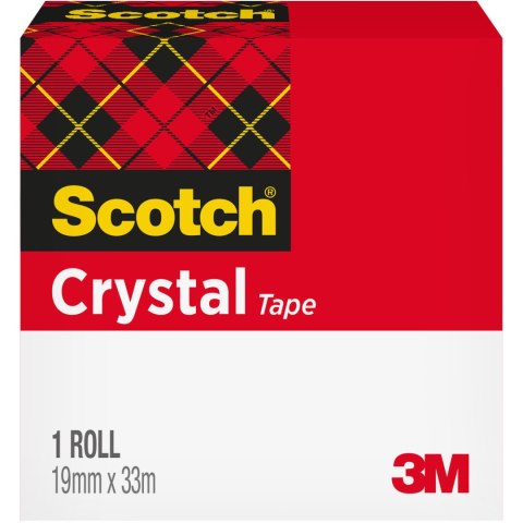 Taśma 19x33m przezroczysta 3M SCOTCH CLEAR-600 pudełko 70005241693 Taśma 19x33m przezroczysta 3M SCOTCH CLEAR-600 pudełko 70005241693