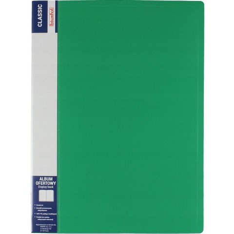 Album ofertowy na dokumenty 20 kieszeni CLASSIC zielony AOF-02-02 BIURFOL Album ofertowy na dokumenty 20 kieszeni CLASSIC zielony AOF-02-02 BIURFOL