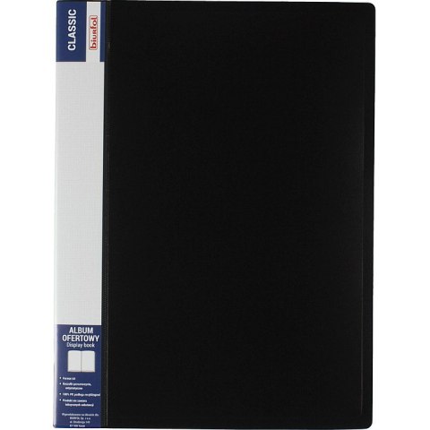 Album ofertowy na dokumenty 60 kieszeni CLASSIC czarny AOF-06-05 BIURFOL Album ofertowy na dokumenty 60 kieszeni CLASSIC czarny AOF-06-05 BIURFOL