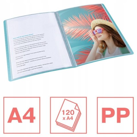 Album ofertowy na dokumenty A4 60 kieszeni Colour`Breeze niebieski 626232 ESSELTE Album ofertowy na dokumenty A4 60 kieszeni Colour`Breeze niebieski 626232 ESSELTE