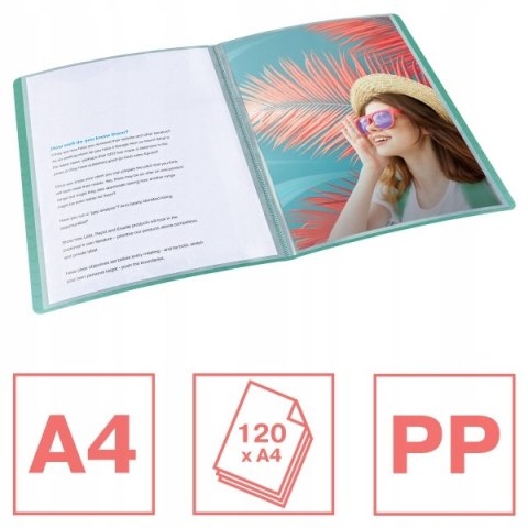 Album ofertowy na dokumenty A4 60 kieszeni Colour`Breeze zielony 626233 ESSELTE Album ofertowy na dokumenty A4 60 kieszeni Colour`Breeze zielony 626233 ESSELTE