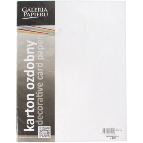 Karton ozdobny A4 SAWANNA biały 200g. (20ark.) 204801 Galeria Papieru Karton ozdobny A4 SAWANNA biały 200g. (20ark.) 204801 Galeria Papieru