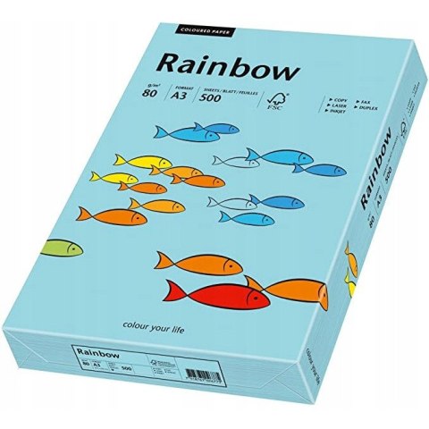 Papier ksero A3 80g RAINBOW R84 morski 88042720 Papier ksero A3 80g RAINBOW R84 morski 88042720