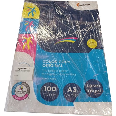 Papier ksero A3 COLOR COPY 100g. USZKODZONE OPAKOWANIE 500ark. CC310 Papier ksero A3 COLOR COPY 100g. USZKODZONE OPAKOWANIE 500ark. CC310