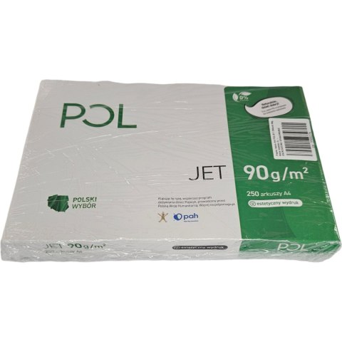 Papier ksero A4 POLJET 250ark 90g klasa białości A - USZKODZONE OPAKOWANIE Papier ksero A4 POLJET 250ark 90g klasa białości A - USZKODZONE OPAKOWANIE