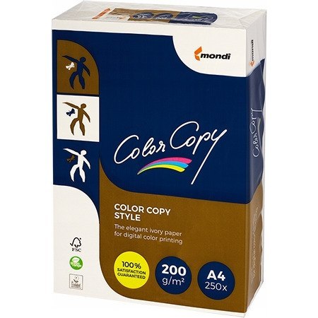 Papier ksero COLOR COPY STYLE A4 200g 250ark chamoi/kremowy 86837A20SB Papier ksero COLOR COPY STYLE A4 200g 250ark chamoi/kremowy 86837A20SB