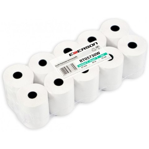 Rolki termiczne 59x30m 10szt EMERSON rt05930wkbpaf BPA FREE bez bisfenolu Rolki termiczne 59x30m 10szt EMERSON rt05930wkbpaf BPA FREE bez bisfenolu