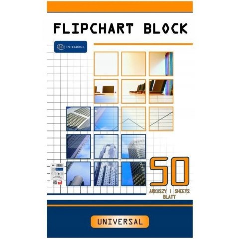 Blok do flipcharta 100x64cm 50k kratka INTERDRUK Blok do flipcharta 100x64cm 50k kratka INTERDRUK