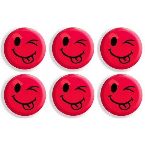 Magnesy do tablic czerwone języki 30mm (6szt.) GM301-TC6 TETIS Magnesy do tablic czerwone języki 30mm (6szt.) GM301-TC6 TETIS