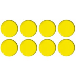 Magnesy do tablic żółte wypukłe 20mm (8szt.) GM300-PY8 TETIS