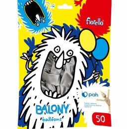 Balony 10` metalizowane SREBRNE (50szt.) 170-2631 FIORELLO