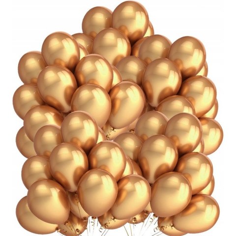 Balony 10` metalizowane ZŁOTE (50szt.) 170-2632 FIORELLO
