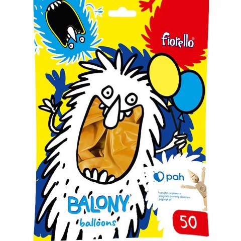 Balony 12` metalizowane ZŁOTE (50szt.) 170-2635 FIORELLO Balony 12` metalizowane ZŁOTE (50szt.) 170-2635 FIORELLO