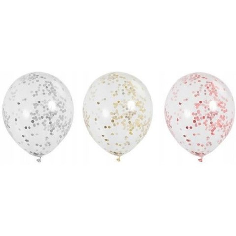 Balony z konfetti 30cm (5szt.) BKN-8643 ALIGA Balony z konfetti 30cm (5szt.) BKN-8643 ALIGA