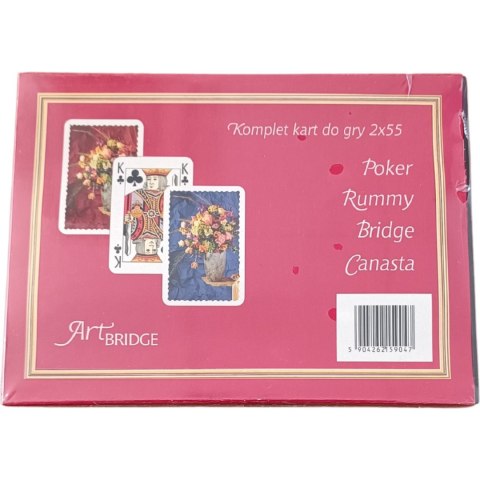 Karty do gry 2x55 kart (2 talie) Art.BRIDGE No810 Karty do gry 2x55 kart (2 talie) Art.BRIDGE No810