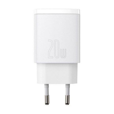 Ładowarka sieciowa 230V 1xUSB-C + 1xUSB-A 3A BASEUS COMPACT CCXJ-B02 biała Ładowarka sieciowa 230V 1xUSB-C + 1xUSB-A 3A BASEUS COMPACT CCXJ-B02 biała