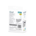 Ładowarka sieciowa 230V PLATINET 1xUSB-A + 1xUSB-C 18W biała (45480)