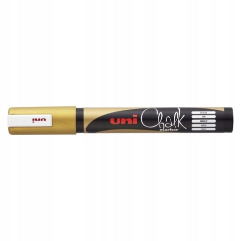 Marker kredowy UNI PWE-5M 1.8mm-2.5mm złoty UNPWE5M/DZL Marker kredowy UNI PWE-5M 1.8mm-2.5mm złoty UNPWE5M/DZL