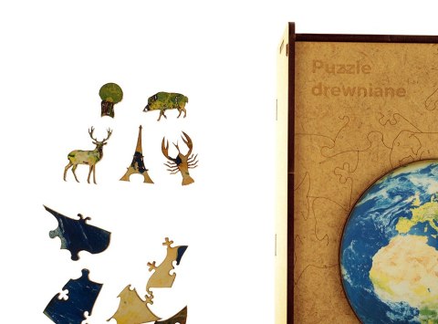 Puzzle drewniane 200 elementów 28x28cm GLOB 0422-0003-04 Panta Plast Puzzle drewniane 200 elementów 28x28cm GLOB 0422-0003-04 Panta Plast