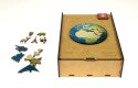 Puzzle drewniane 200 elementów 28x28cm GLOB 0422-0003-04 Panta Plast