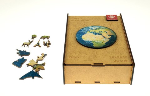Puzzle drewniane 200 elementów 28x28cm GLOB 0422-0003-04 Panta Plast Puzzle drewniane 200 elementów 28x28cm GLOB 0422-0003-04 Panta Plast