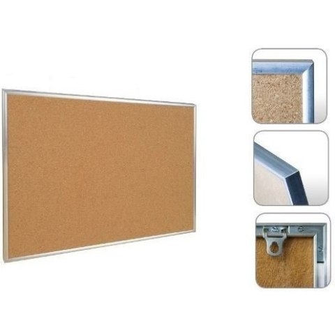 Tablica korkowa 30x40 r.aluminiowa WIELKOR Tablica korkowa 30x40 r.aluminiowa WIELKOR