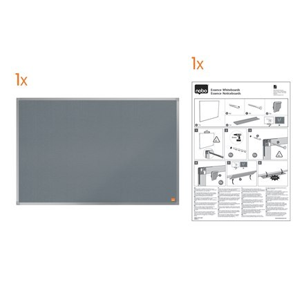 Tablica ogłoszeniowa filcowa Nobo Essence 1500x1000mm szara 1915546 Tablica ogłoszeniowa filcowa Nobo Essence 1500x1000mm szara 1915546