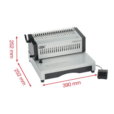 Bindownica profesjonalna grzbietowa elektryczna CB25E Pro dziurkowanie 25k bindowanie 500k 4410038 GBC Bindownica profesjonalna grzbietowa elektryczna CB25E Pro dziurkowanie 25k bindowanie 500k 4410038 GBC