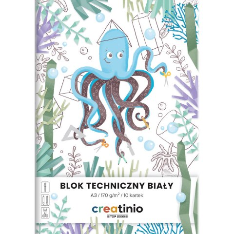 Blok techniczny A3 10k 170g biały CREATINIO 400176668 TOP 2000 Blok techniczny A3 10k 170g biały CREATINIO 400176668 TOP 2000