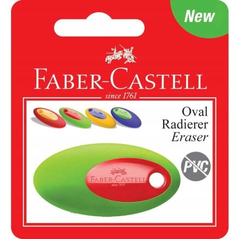 Gumka OVAL PVC-FREE mix kolorów na blistrze 182331 FABER-CASTELL Gumka OVAL PVC-FREE mix kolorów na blistrze 182331 FABER-CASTELL