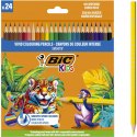 Kredki drewniane ECO SMOOTH 24 kolory 525787 BIC