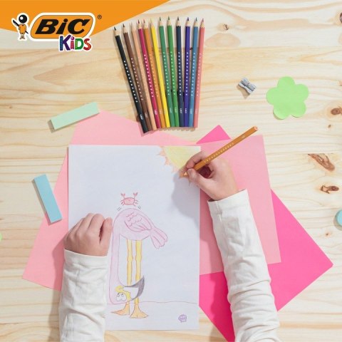 Kredki drewniane ECO SMOOTH 24 kolory 525787 BIC Kredki drewniane ECO SMOOTH 24 kolory 525787 BIC