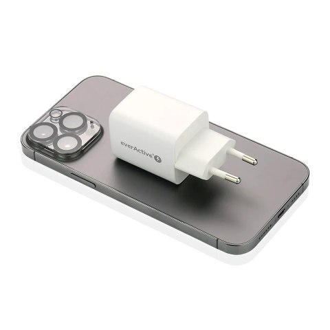 Ładowarka sieciowa 230V EVERACTIVE SC-450Q 1xUSB-A + 1xUSB-C 45W biała Ładowarka sieciowa 230V EVERACTIVE SC-450Q 1xUSB-A + 1xUSB-C 45W biała