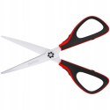 Nożyczki 19cm Easycut 300 soft grip czerwone 326320 BERLINGO