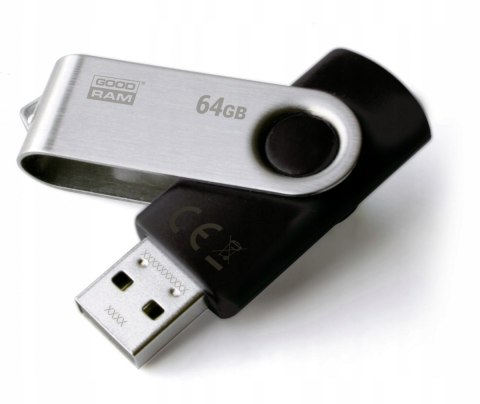 Pamięć USB 64GB GOODRAM UTS2 czarny USB 2.0 UTS2-0640K0R11 Pamięć USB 64GB GOODRAM UTS2 czarny USB 2.0 UTS2-0640K0R11