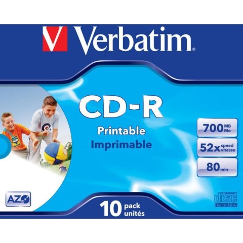 Płyta CD-R 700MB VERBATIM JC do nadruku 0945730fe+AZO 43325 Płyta CD-R 700MB VERBATIM JC do nadruku 0945730fe+AZO 43325