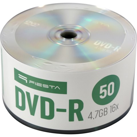 Płyta DVD-R 4,7GB FIESTA 16x spindel (50szt) (40718) Płyta DVD-R 4,7GB FIESTA 16x spindel (50szt) (40718)
