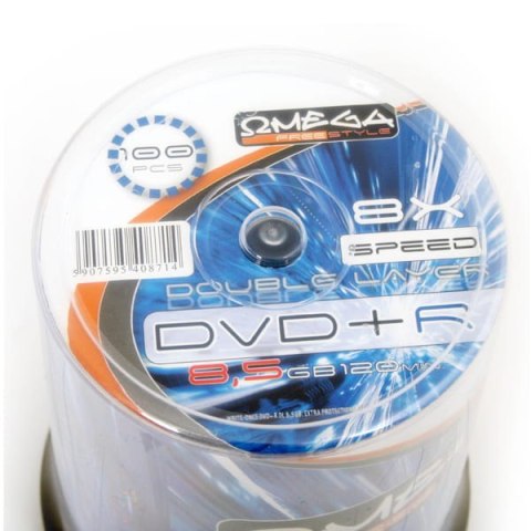 Płyta DVD+R 8,5GB FREESTYLE 8x double layer cake (100szt) (40871) Płyta DVD+R 8,5GB FREESTYLE 8x double layer cake (100szt) (40871)