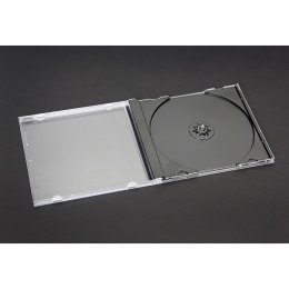Pudełko na płytę CD jewel 10,4mm czarna taca (10szt) NATUNA (56928)