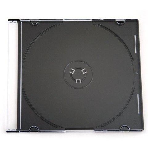 Pudełko na płytę CD slim 5,2mm czarna taca NATUNA (56622) Pudełko na płytę CD slim 5,2mm czarna taca NATUNA (56622)