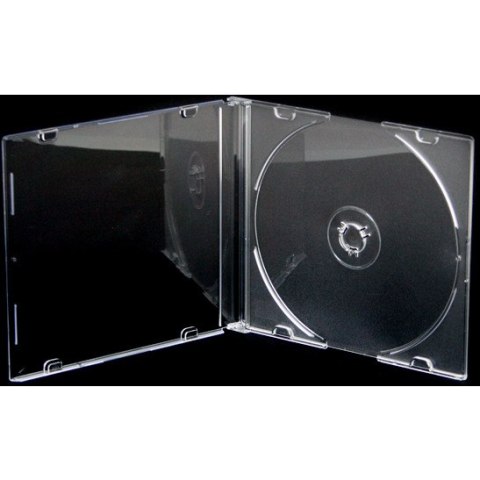 Pudełko na płytę CD slim 5,2mm przezroczysta taca (40531) OMEGA Pudełko na płytę CD slim 5,2mm przezroczysta taca (40531) OMEGA