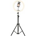 Statyw + lampa led ring 30cm + uchwyt na telefon (RLT-1201) DENVER